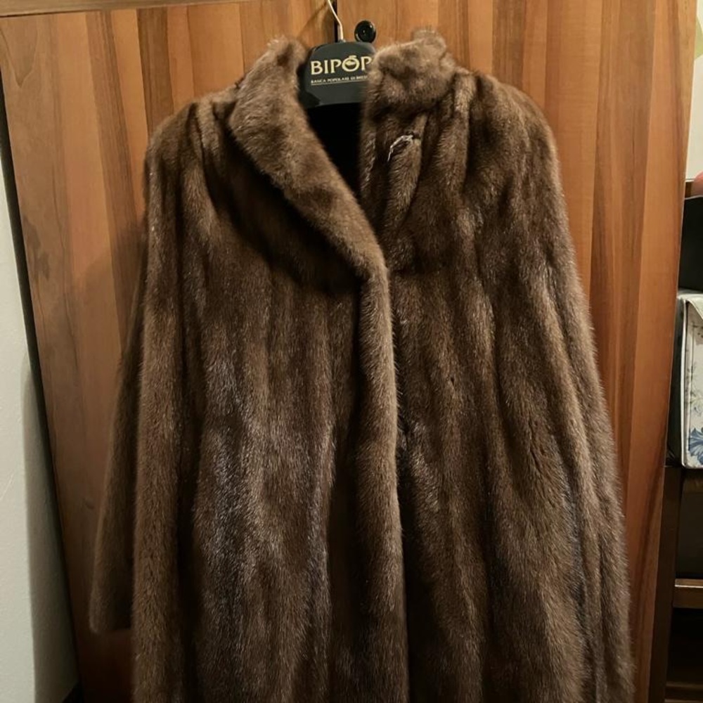 Italian mink fur, brown color, perfect condition!